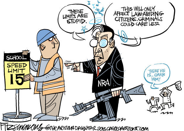 Daily Fitz Cartoon: LaPierre logic